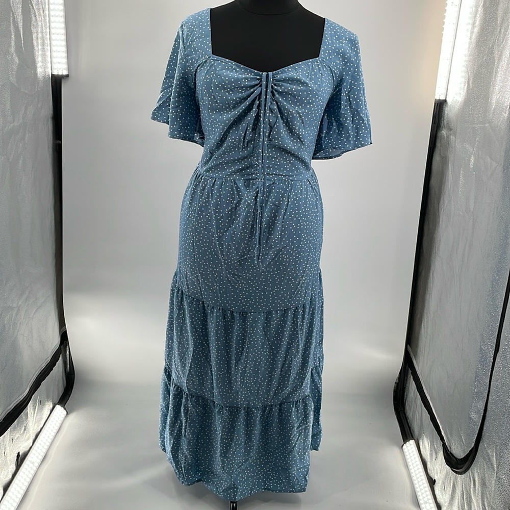 Bloomchic Polka Dot Ruffle Tiered Dress 28/5X